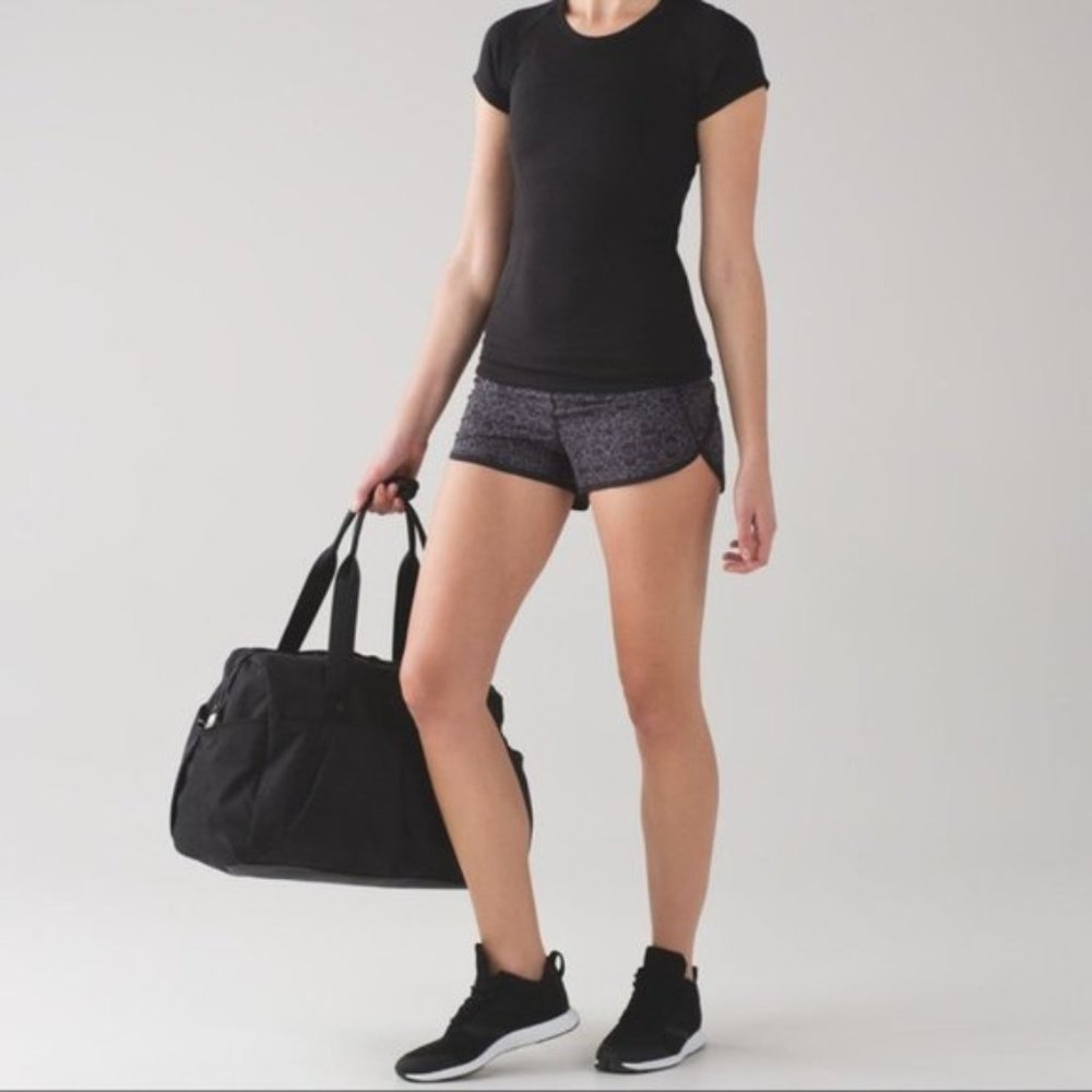 lululemon athletica Black and Gray Athletic Shorts